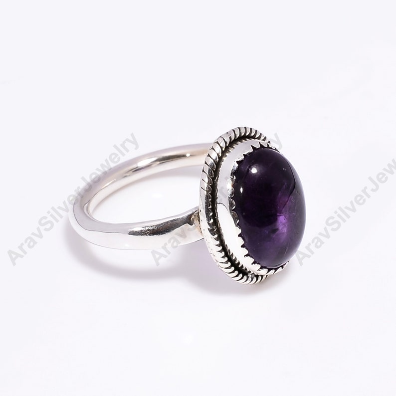 Purple Amethyst Ring, Purple Ring, Handmade Ring, Statement Ring