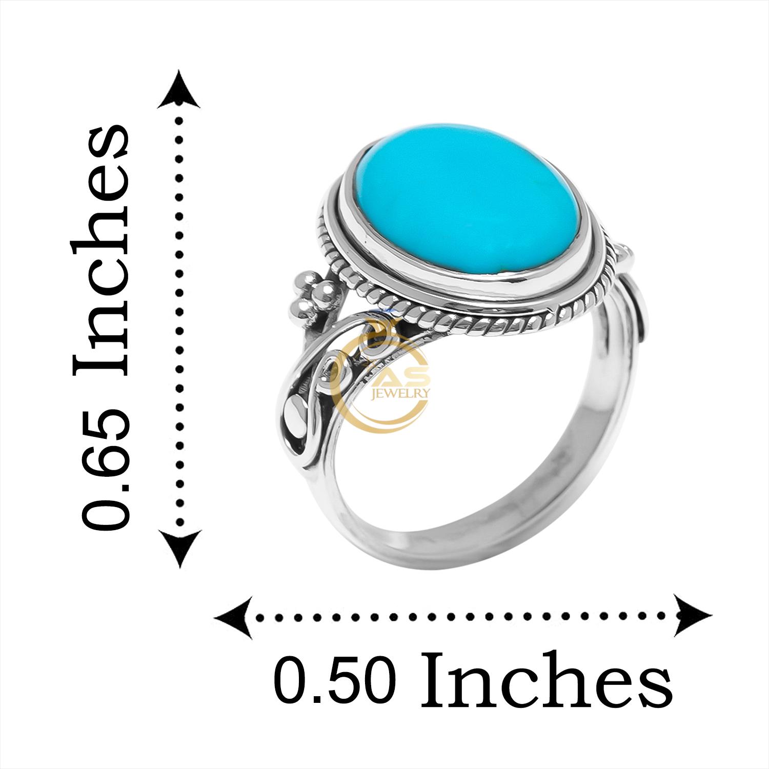 Arizona Turquoise Blue Sleeping Beauty Turquoise Ring Gemstone