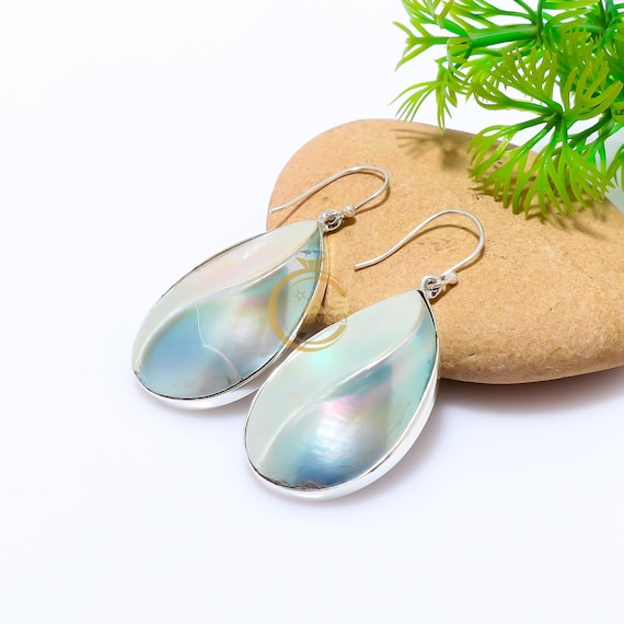 Argento Sterling Ovale Arcobaleno Luna Pietra Pendente Natale - Foto 8