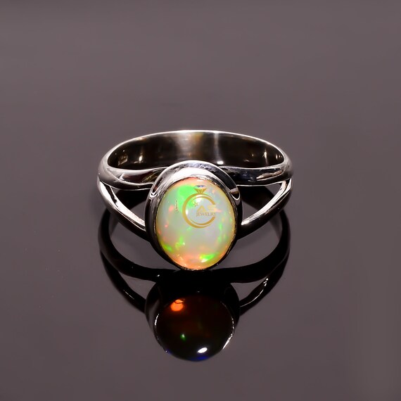 Stone House Natural Opal Ring for Women 925 Sterling
