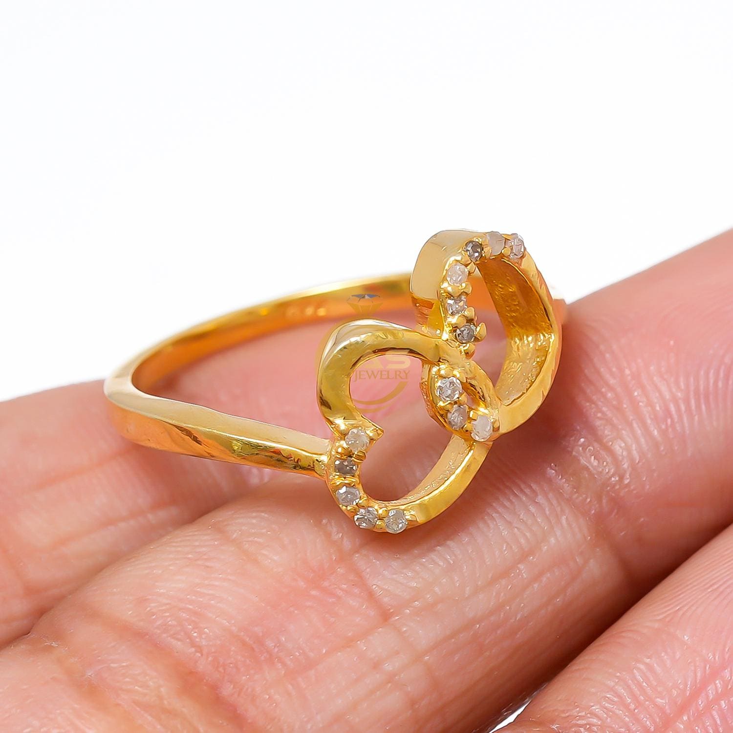 JewelryPalace Bow Knot anello in argento Sterling 925 con zirconi cubici per regalo di gioielli di moda da donna