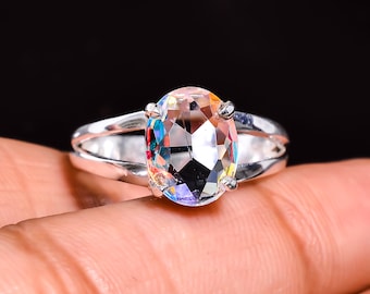 マジカルミスティックトパーズリング、オクタゴンシェイプ、10×10mm