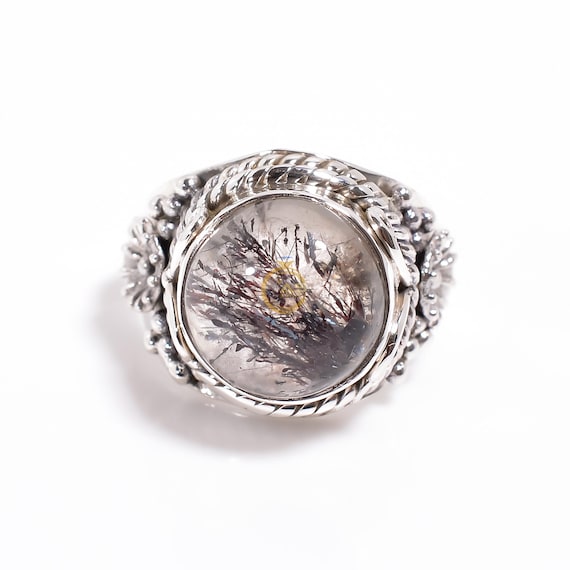 Super Seven Stone Ring: 925 Sterling Silver Statement Jewelry