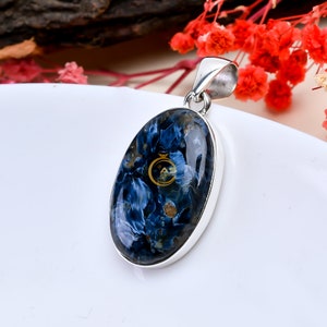 Natural Pietersite Gemstone 925 Sterling Silver Pendant Statement Pendant Handmade Pendant Colorful Full Fire Pietersite Pendant For Her