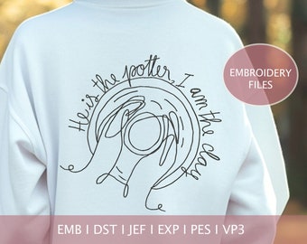 He Is The Potter Embroidery Design: Christian Line Art (Digital Download)