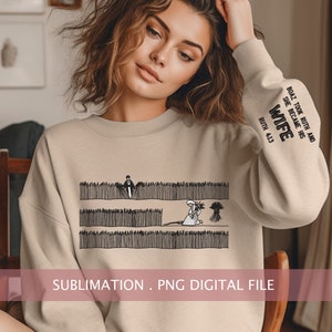 May include: A beige sweatshirt with a black and white illustration of a man and woman in a field of wheat. The text "BOAZ TOOK RUTH AND SHE BECAME HIS WIFE RUTH 4:13" is printed on the right sleeve.