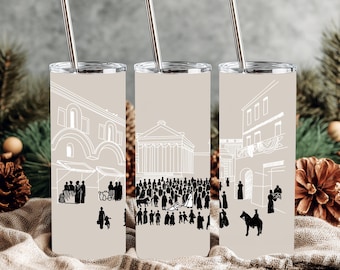 Faith Tumbler Wrap: Woman Touching Jesus, Christian PNG (Digital Download, 20 oz Tumbler Design)