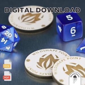 Druid: Wildshape Token for Dungeons and Dragons - Digital Download