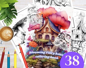 Kolorowanki Dom Wróżek dla Dzieci | Magiczny Las PDF