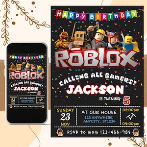 Roblox Birthday Invite – Mama Life Printables