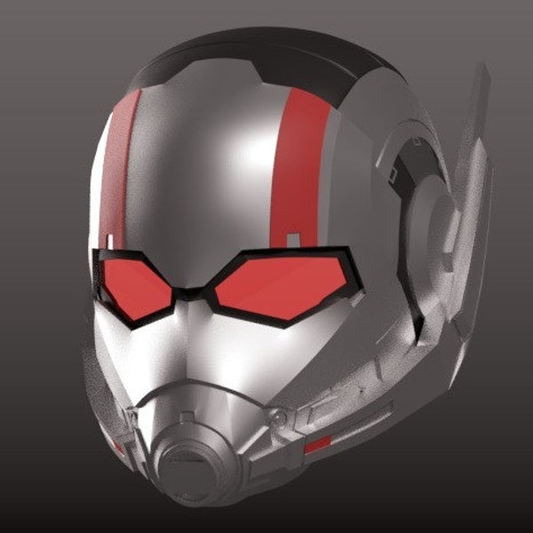 Casque Ant Man - Fichier STL d'impression 3D | Modèle 3D de casque Ant Man | Masque d'homme fourmi stl | Fichiers de casque 3D | Casque Marvel | Casque imprimé en 3D