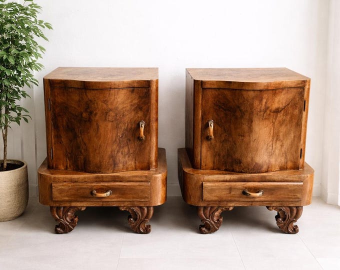Vintage Nightstands Pair
