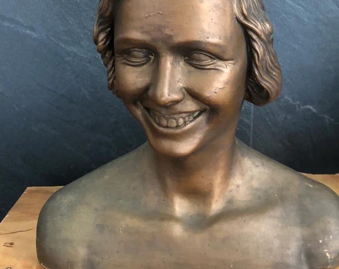 Vintage Italian Art Sculpture, Handcrafted Statue, Home Decor Accent, Unique Gift Idea