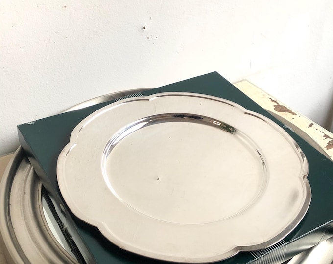 Vintage Placemat in Brass and Silver Plated