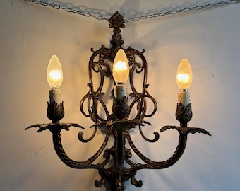 Vintage Bronze Wall Sconce