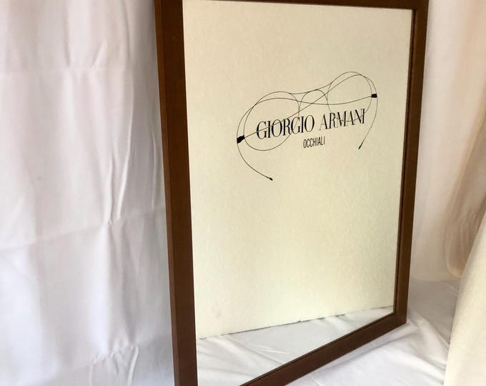 Giorgio Armani Vintage Glass Plate