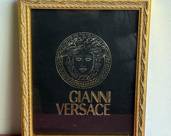Vintage Versace Mirror, Display Plate with Medusa