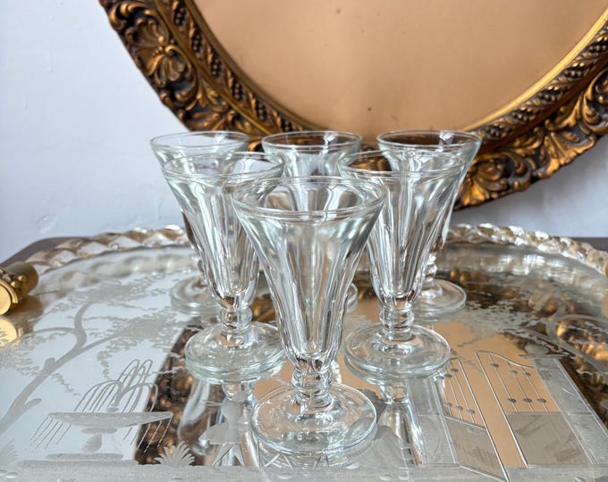 Vintage Shot Glasses, Set of Six