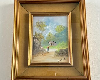 Oil Painting Landscape Vintage Art, Nature Inspired, Home Wall Decor, Artistic Gift, Unique Art Piece, Classic