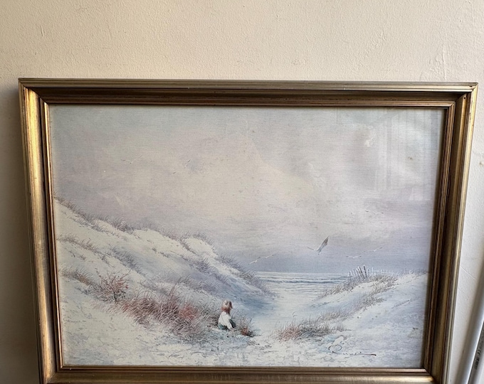 Vintage Oil Painting, Landscape Painting, Vintage Art, Original Painting, Living Room Wall Art, Home Decor