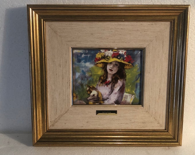 Vintage Renoir Metal Print Painting Vintage Metal Painting Wall Decor Vintage Renoir