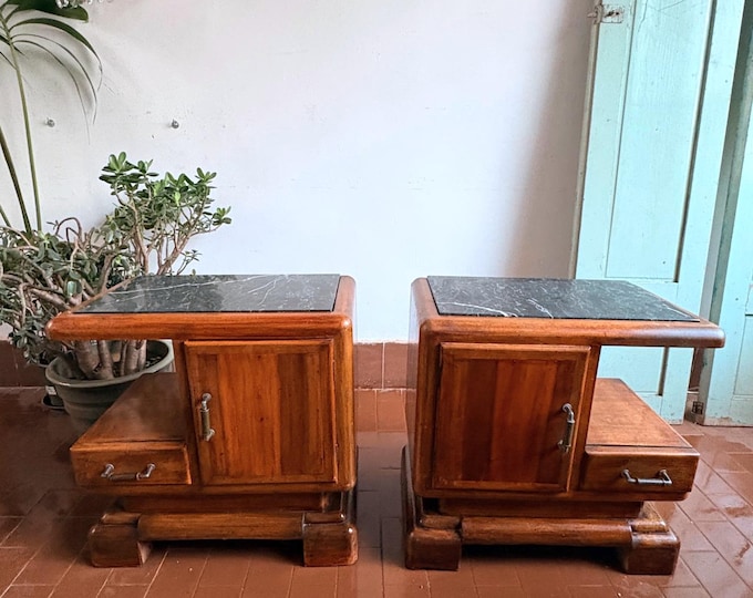 Vintage Nightstands Pair