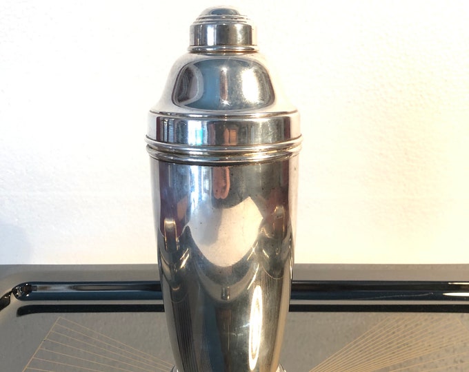 Vintage Cocktail Shaker in Silver Plated