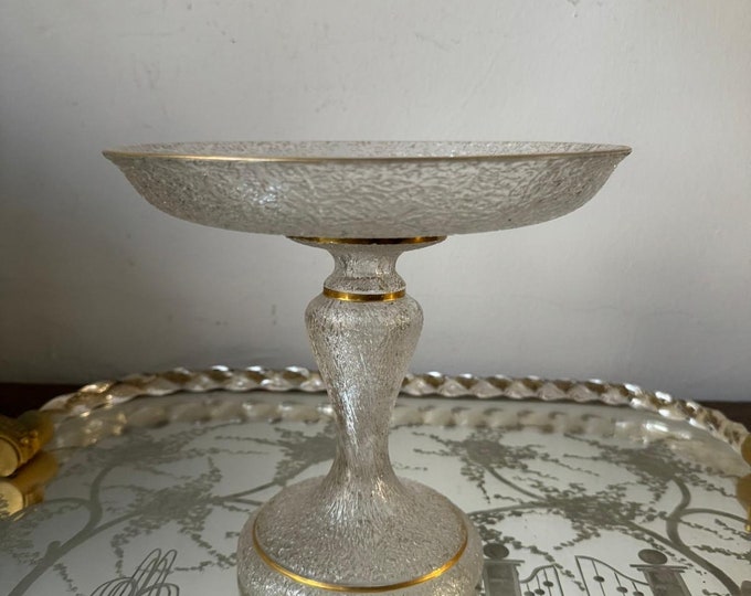 Vintage Crystal Centerpiece, Elegant Table Decor, Antique Crystal Display, Home Decor Gift, Vintage Crystal Decor