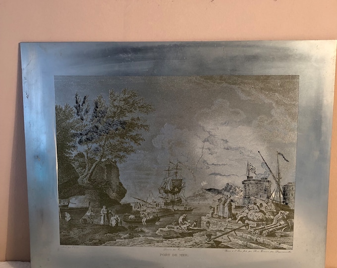 Vintage Metal Engraving Wall Art Decor, Antique Style Plaque, Home Office Decor, Unique Gift