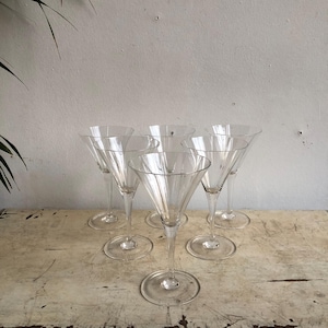 Mid Century Cocktail Glasses, Vintage Barware, Retro Drinking Glasses, Cocktail Party Decor, Bar Cart Essentials