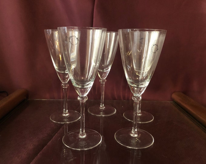 Hand Blown Murano Goblets, Vintage Glassware Set, Colorful Stemware, Italian Wine Glasses, Bar Decor