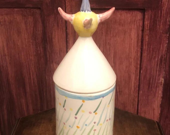 Vintage Ceramic Vase, Home Decor Pottery Vase, Rustic Farmhouse Decor, Flower Vase, Antique Floral Vase
