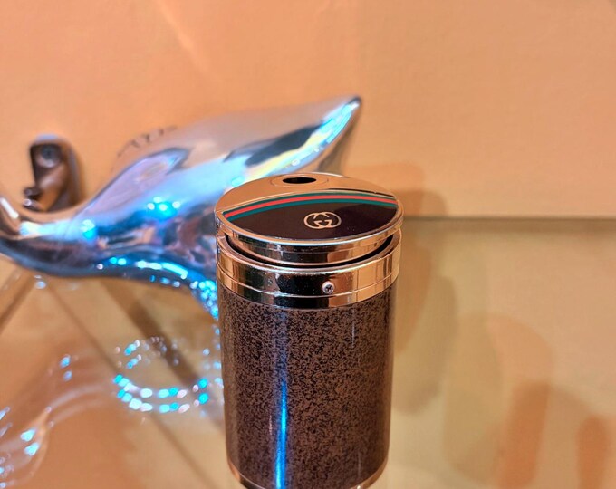 Mid Century Gucci Lighter, Vintage Table Lighter, Smoking Accessories, Father's Day Gift, Hollywood Regency Style