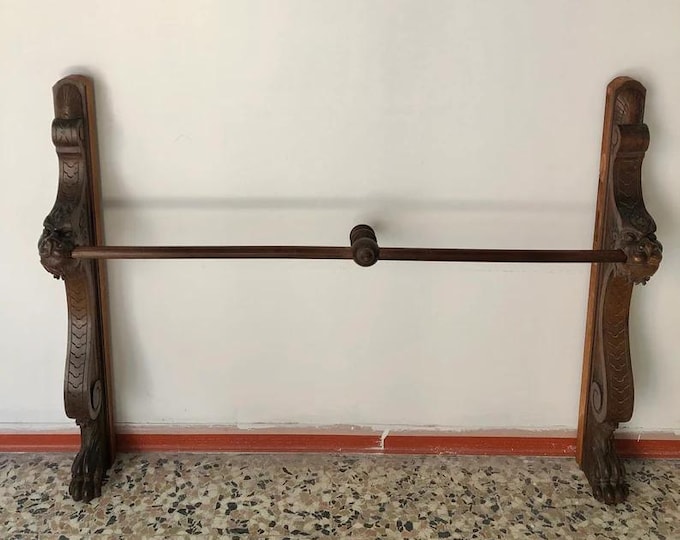 Handcrafted XIX Century Antique Furniture with Pillared Design, Collector's Item, Antique Home Decor