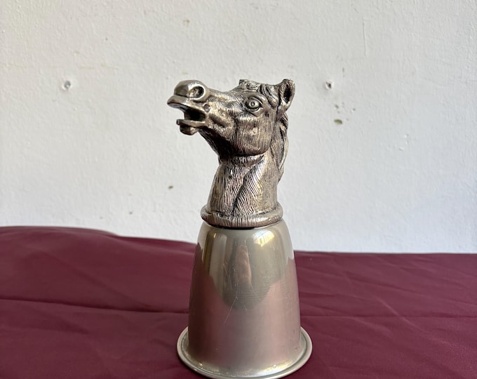 Vintage Silver Stirrup Cup, Original Gucci Collectible, Barware Accessory, Historic Drinkware, Gift Idea