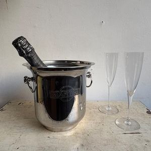 Vintage Martini Ice Bucket, Metal Barware, Retro Home Decor, Party Accessory, Cocktail Bar Essential, Host Gift
