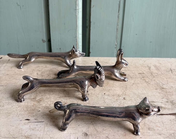 Vintage Knife Holder in Silver Plated