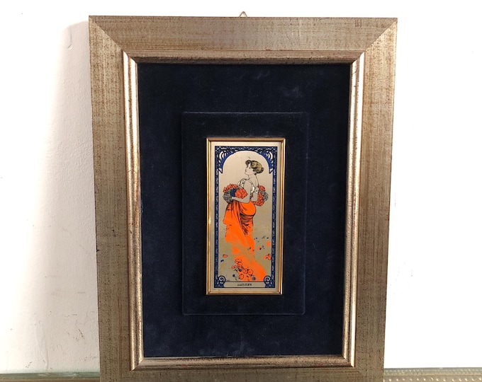 Alphonse Mucha Silkscreen, Four Season (Summer)