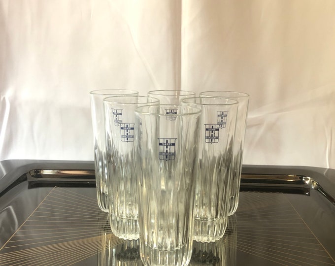 Vintage Clear Liqueur Glasses, Set of 6