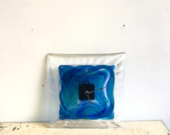 Vintage Glass Murano Wall Clock