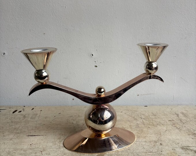 Vintage Candlestick, Antique Candle Holder, Mid Century Home Decor, Centerpiece, Wedding Decor, Artful Decor