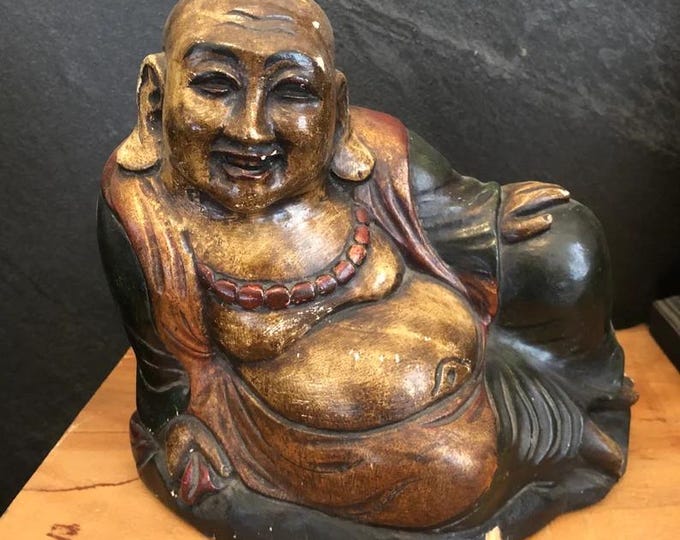 Wooden Sculpture Buddha, Home Decor Ornament