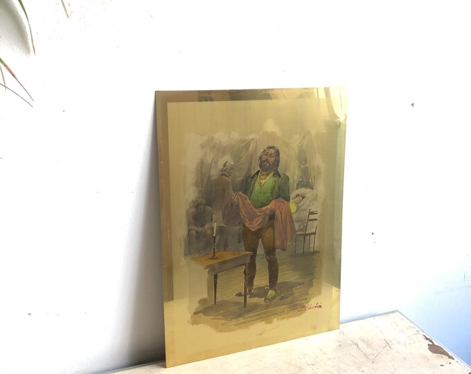 Vintage Metal Silkscreen Print
