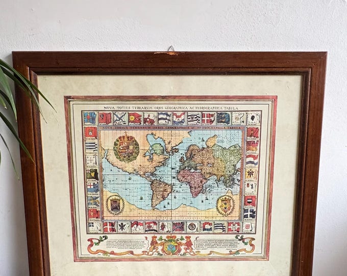 Nova Totius Terrarum Vintage Painting