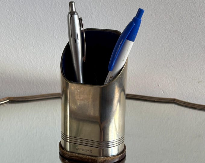 Vintage Christofle Silver Plated Pen Holder