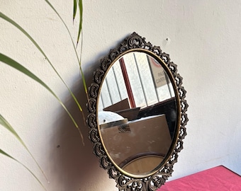 Vintage Mirror, Bronze Mirror, Ancient Wall Decor, Renaissance Mirror, Antique Home Decor, Unique Gift