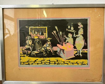 Vintage Art Print by Mino Maccari