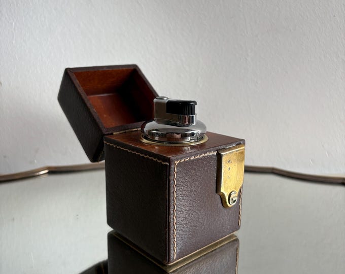 Mid Century Gucci Lighter, Vintage Table Lighter, Smoking Accessories, Father's Day Gift, Hollywood Regency Style