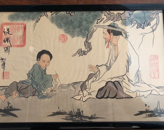 Vintage Japanese Lithography Art