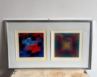 ヴィクトル・ヴァザルリ「ヴェガ・アルニー」リトグラフ、証明書